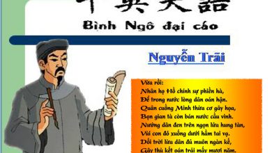 Bình Ngô đại cáo Nguyễn Trãi