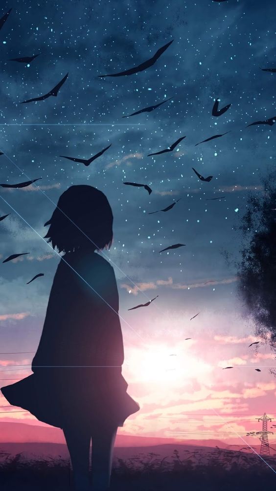 Hoàng hôn ảnh bầu trời buồn anime là sự kết hợp hoàn hảo giữa màu trời buồn và sự thanh tịnh của nghệ thuật anime. Hãy cùng đắm chìm trong thế giới đầy cảm xúc mà những bức tranh mang đến nhé!