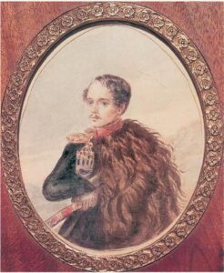 Lermontov (1814-1841), nhà thơ Nga, được coi là người kế tục Pushkin Lermontov (1814-1841), nhà thơ Nga, được coi là người kế tục Pushkin. Nguồn ảnh: &#8220;The Stars &#8216;Age&#8221;